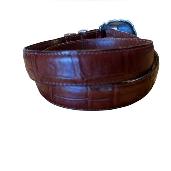 Vintage Brighton Disney Collaboration Womens Size 32 Brown Leather Belt - Picture 3 of 6